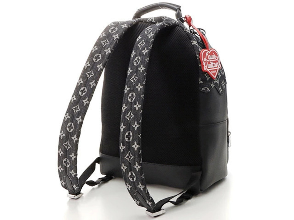 Louis Vuitton pocket Leather Multi Denim Backpack Monogram Blue